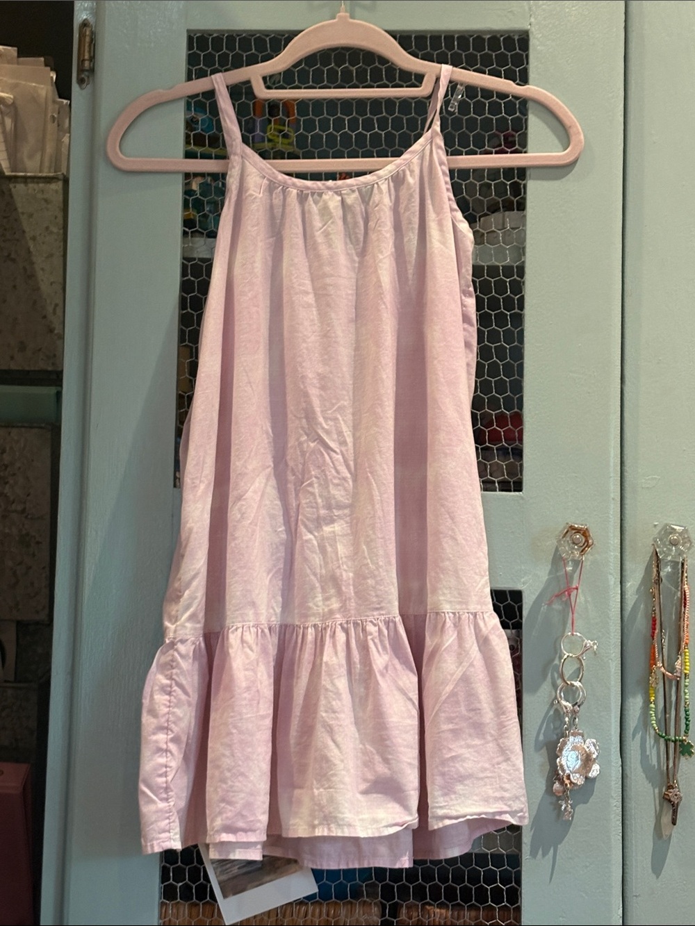 abercrombie kids Light Pink Ruffle-Hem Sundress